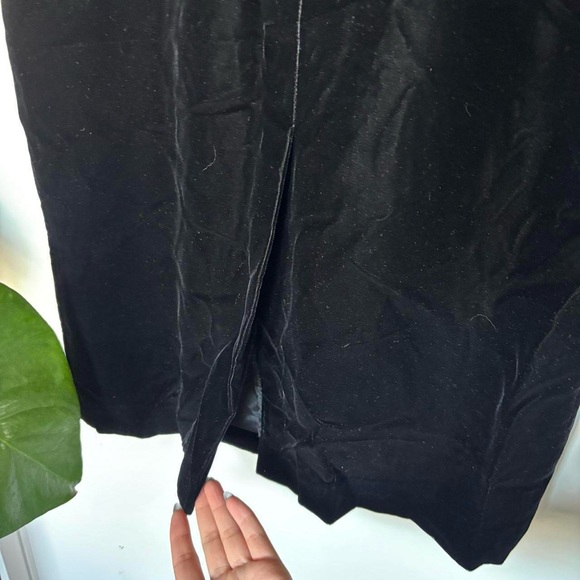 Talbots black velvet midi skirt - Picture 5 of 5